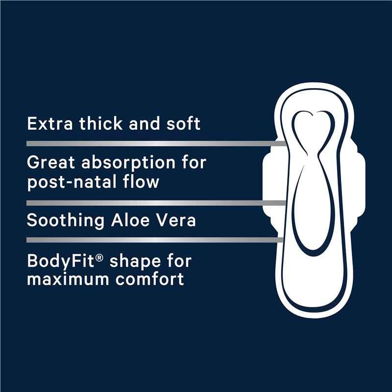 Libra Extra Long Maternity Pads Wings 10 Pack