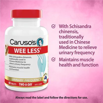 Carusos Wee Less 60 Tablets