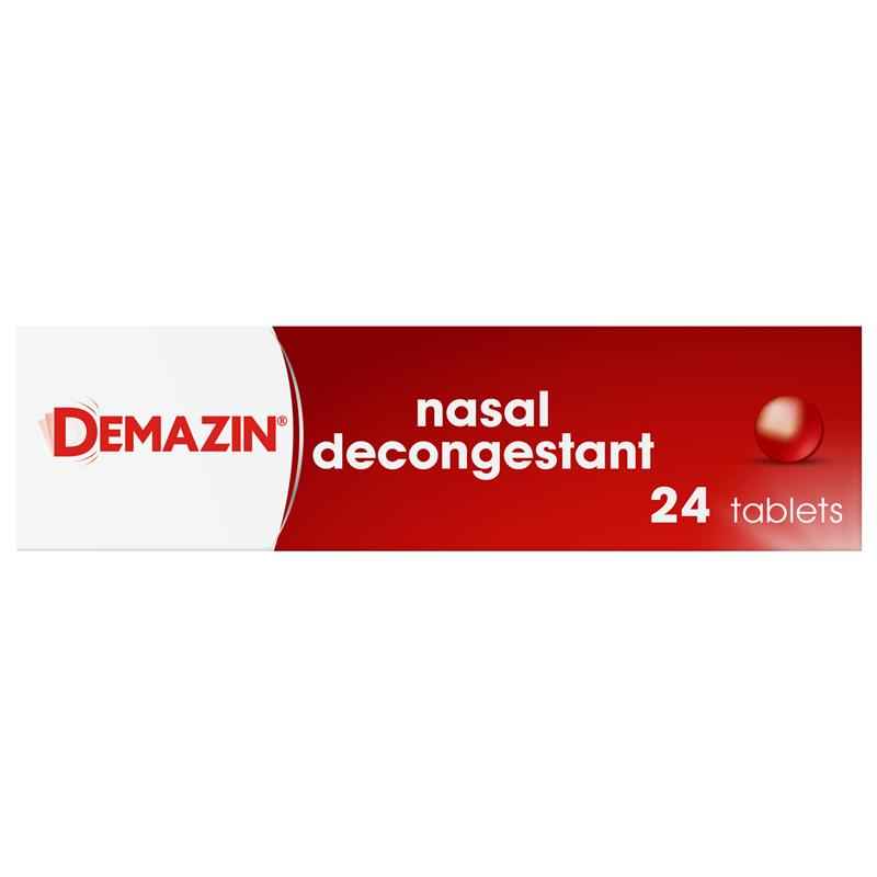 Demazin Nasal Decongestant 24 Tablets