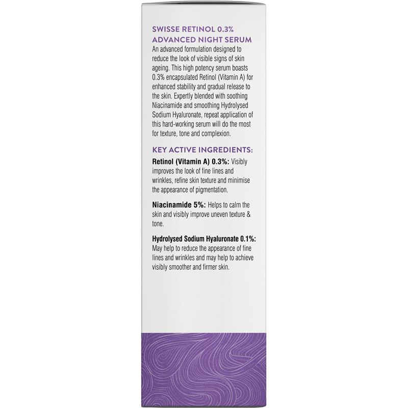 Swisse Skincare Retinol 0.3% Advanced Night Serum 30ml - GimmeNow