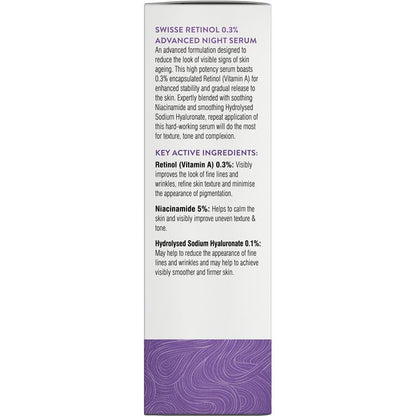 Swisse Skincare Retinol 0.3% Advanced Night Serum 30ml - GimmeNow