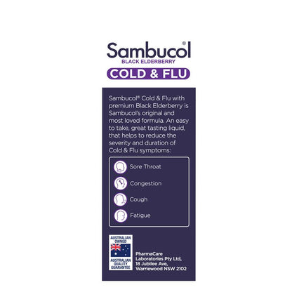 Sambucol Cold & Flu Syrup 120ml