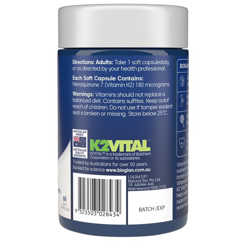 Bioglan Vitamin K2 60 Capsules
