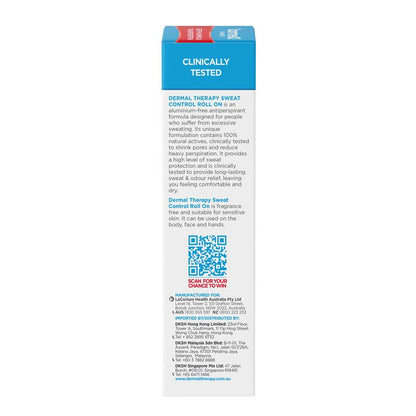 Dermal Therapy Sweat Control Roll On 60ml