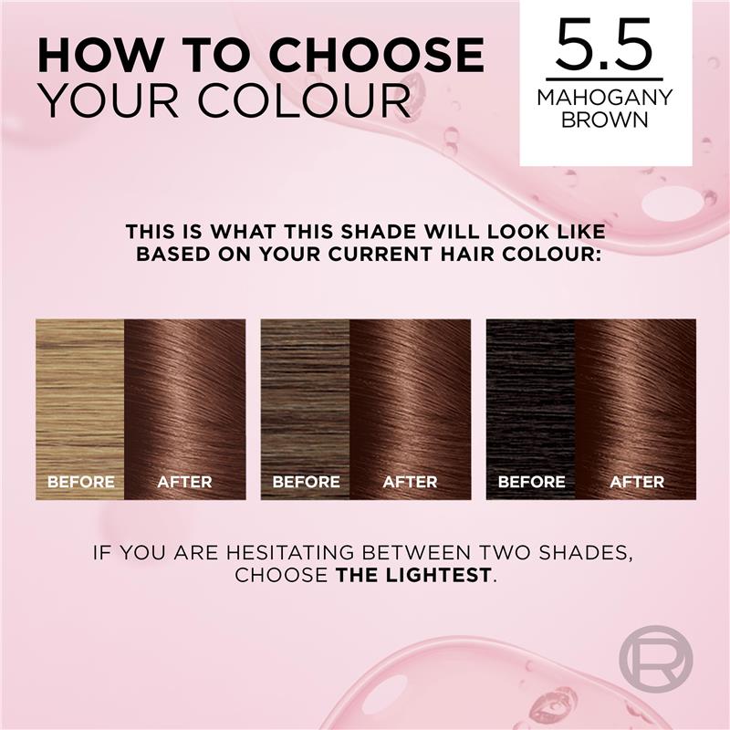 L'Oreal Excellence Creme 5.5 Mahogany Brown Hair Colour