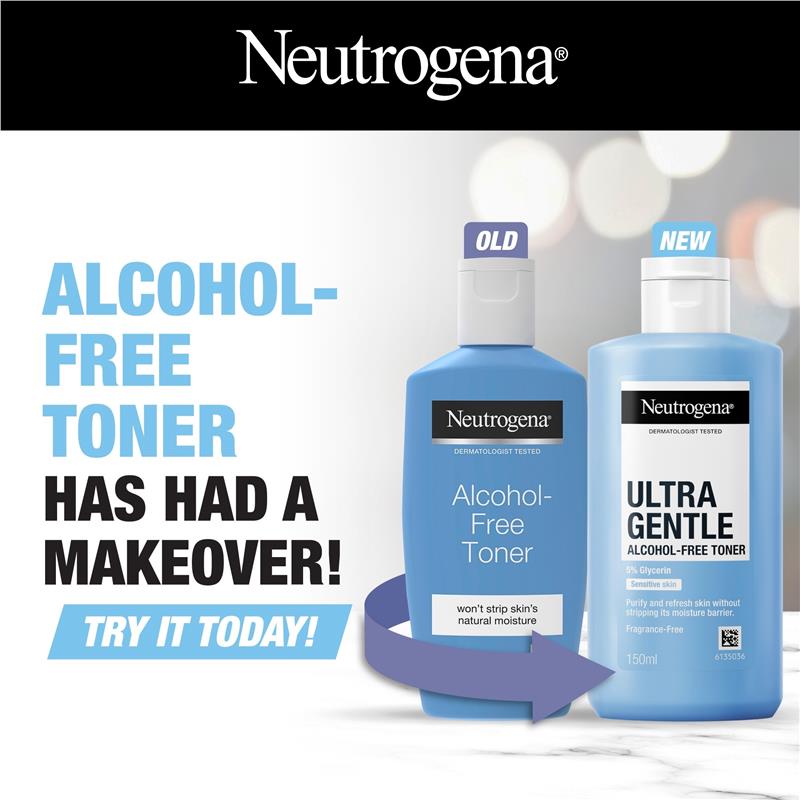 Neutrogena Ultra Gentle Alcohol-Free Face Toner 150ml - GimmeNow