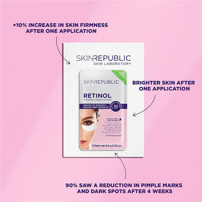 Skin Republic Retinol Hydrogel Under Eye Patches 3 Pairs