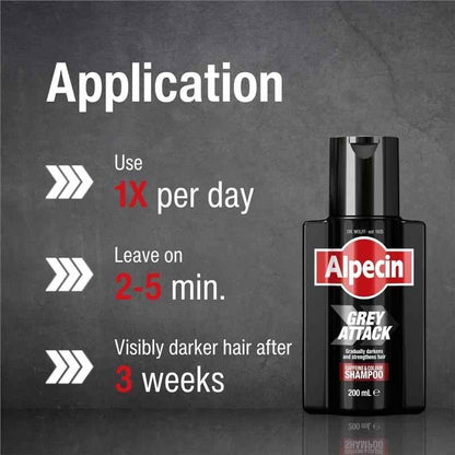 Alpecin Grey Attack Caffeine & Colour Shampoo 200ml