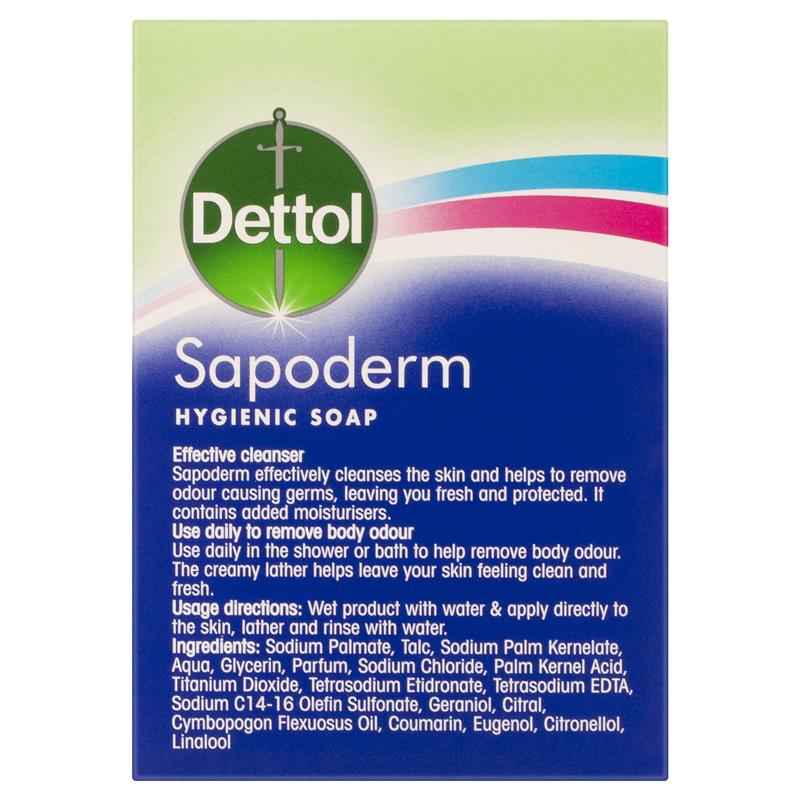 Dettol Hygienic Antibacterial Sapoderm Soap for Acne and Oily Skin