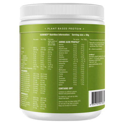 IsoWhey Plant-Based Meal Replacement Shake Chocolate 550g