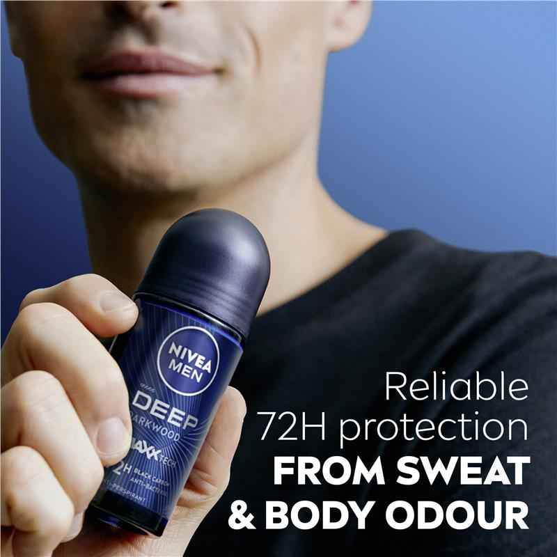 NIVEA MEN Deep Roll On Deodorant 72H Protection 50ml