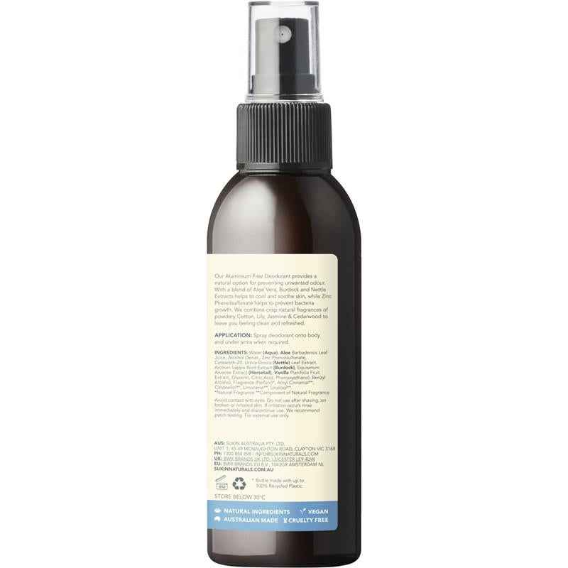 Sukin Natural Deodorant Fresh Cotton 125ml