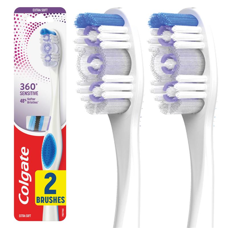 Colgate Toothbrush 360 Sensitive Pro-Relief Extra Soft 2 Pack