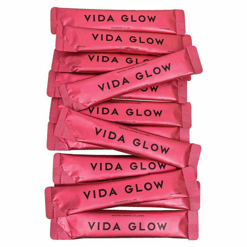 Vida Glow Natural Marine Collagen Cranberry & Lime 30 Sachets
