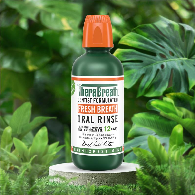 Therabreath Rainforest Mint Oral Rinse 473ml