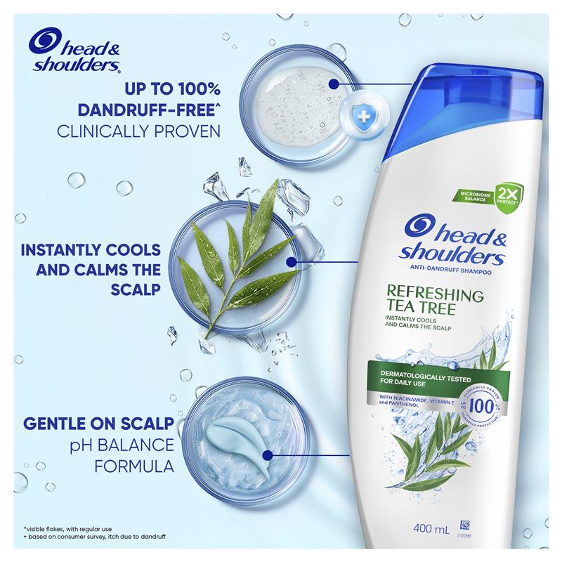 Head & Shoulders Refreshing Tea Tree Shampoo 400ml