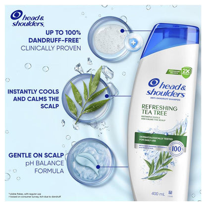 Head & Shoulders Refreshing Tea Tree Shampoo 400ml