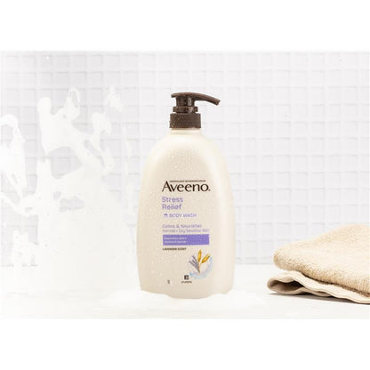 Aveeno Stress Relief Hydrating Lavender Scent Body Wash 1L - GimmeNow
