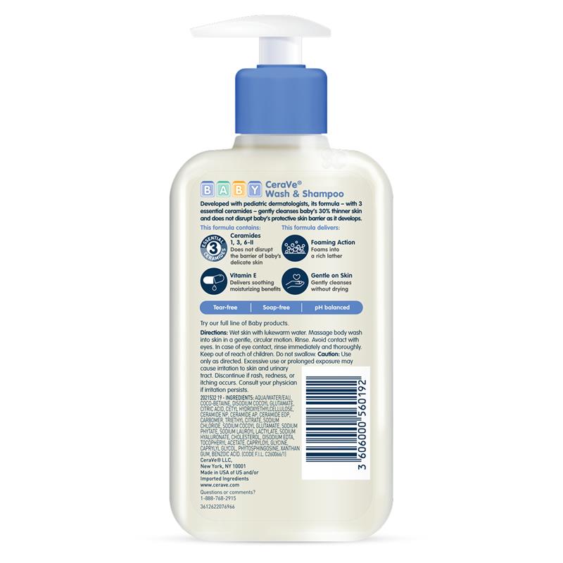 CeraVe Baby Wash Shampoo 237ml