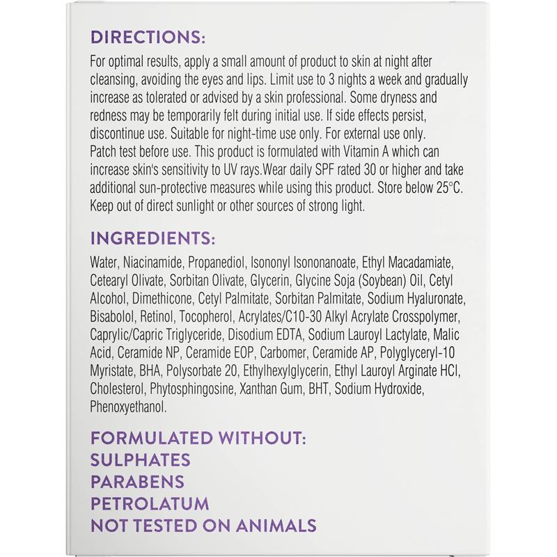 Swisse Skincare Retinol B3 Night Renewal Cream 50g