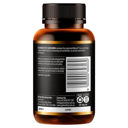 GO Healthy Bioactive Curcumin 60 Hard Capsules