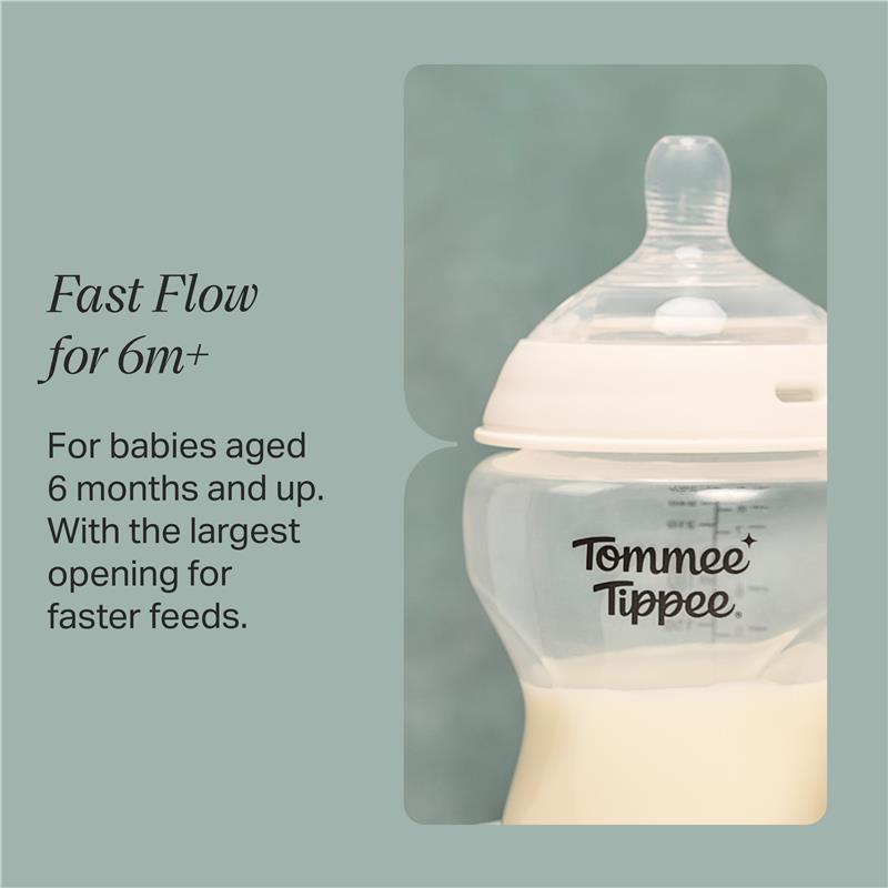 Tommee Tippee Natural Start Fast Flow Teats 2 Pack