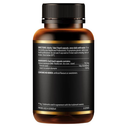 GO Healthy Milk Thistle 50000mg 1-A-Day 60 Vege Capsules