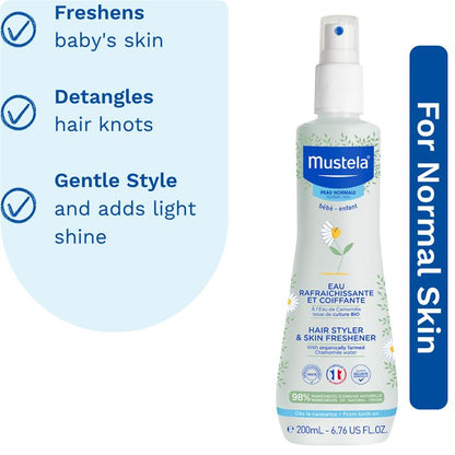 Mustela Hair Styler & Skin Freshener 200ml Spray