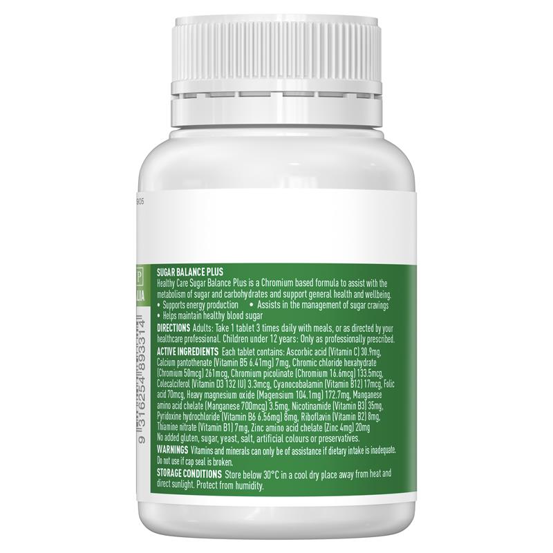 Healthy Care Sugar Balance Plus 90 Tablets