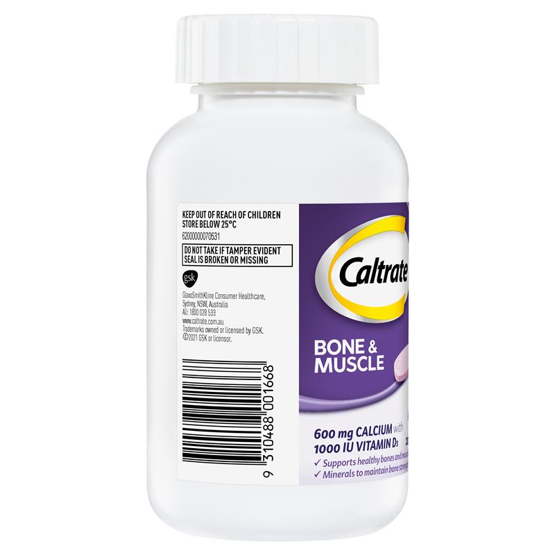 Caltrate Bone and Muscle Health 200 Tablets Exclusive Size