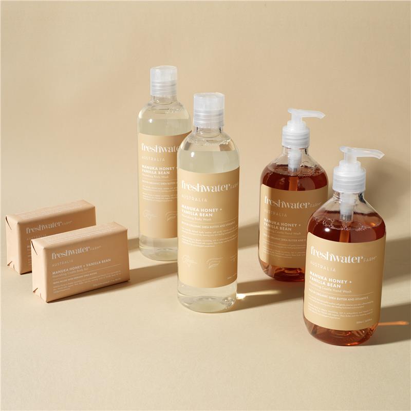 Freshwater Farm Manuka Honey & Vanilla Bean Body Wash 500ml - GimmeNow