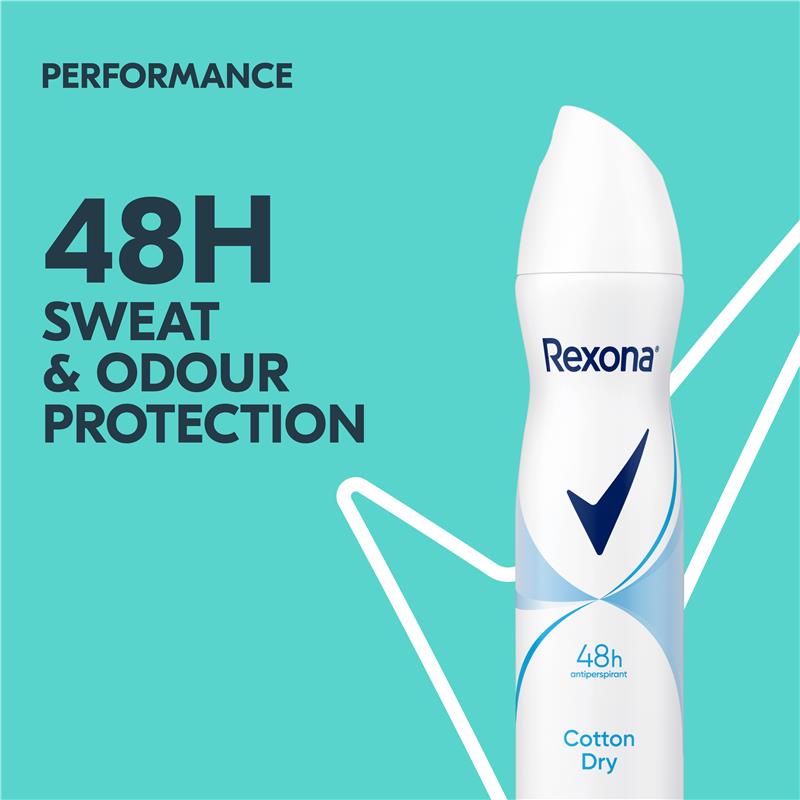 Rexona Women Antiperspirant Aerosol Cotton Dry 250ml