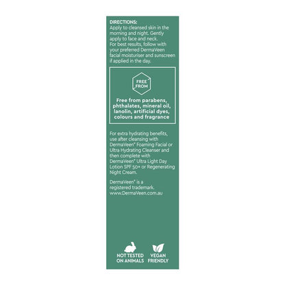 DermaVeen Face Hyaluronic Acid + Pro-Vitamin B5 Hydrating Serum 30ml