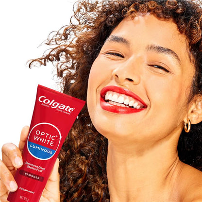 Colgate Toothpaste Optic White Lumionus Express Teeth Whitening 125g
