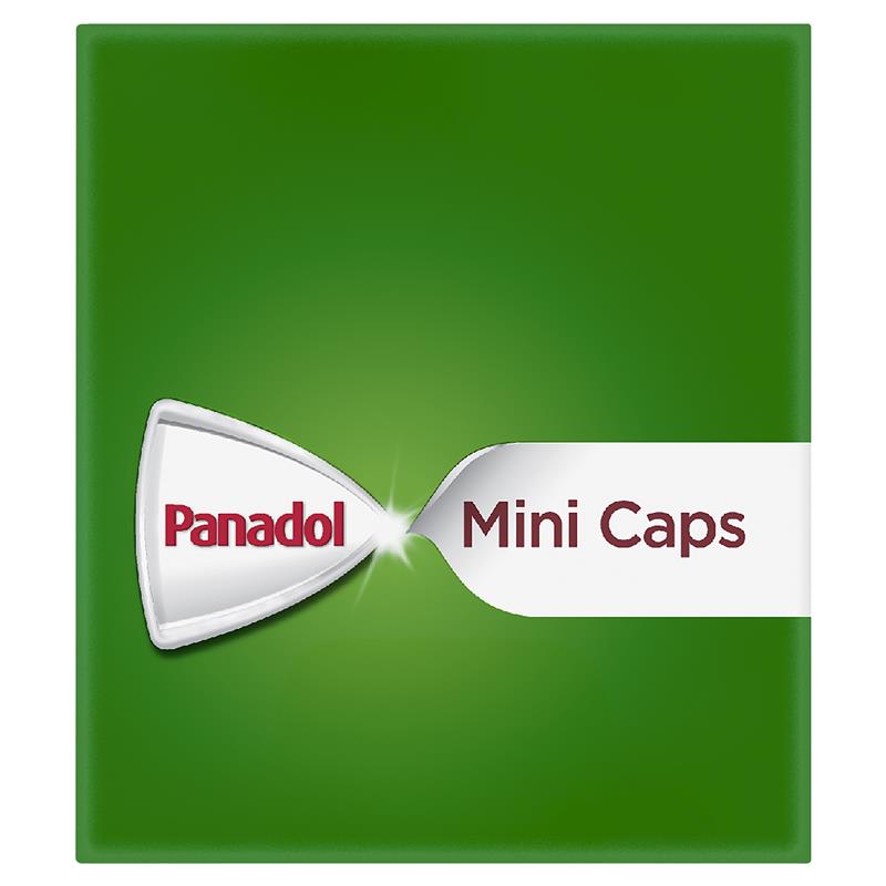 Panadol Paracetamol Pain Relief Mini Capsules 48 Capsules