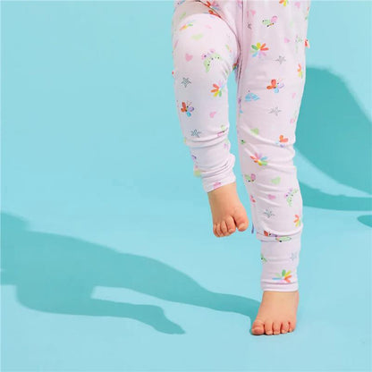 Bambi Mini Co. Wrigglesuit 12-18 Months (with Grippy Feet) Pink Festival Bloom
