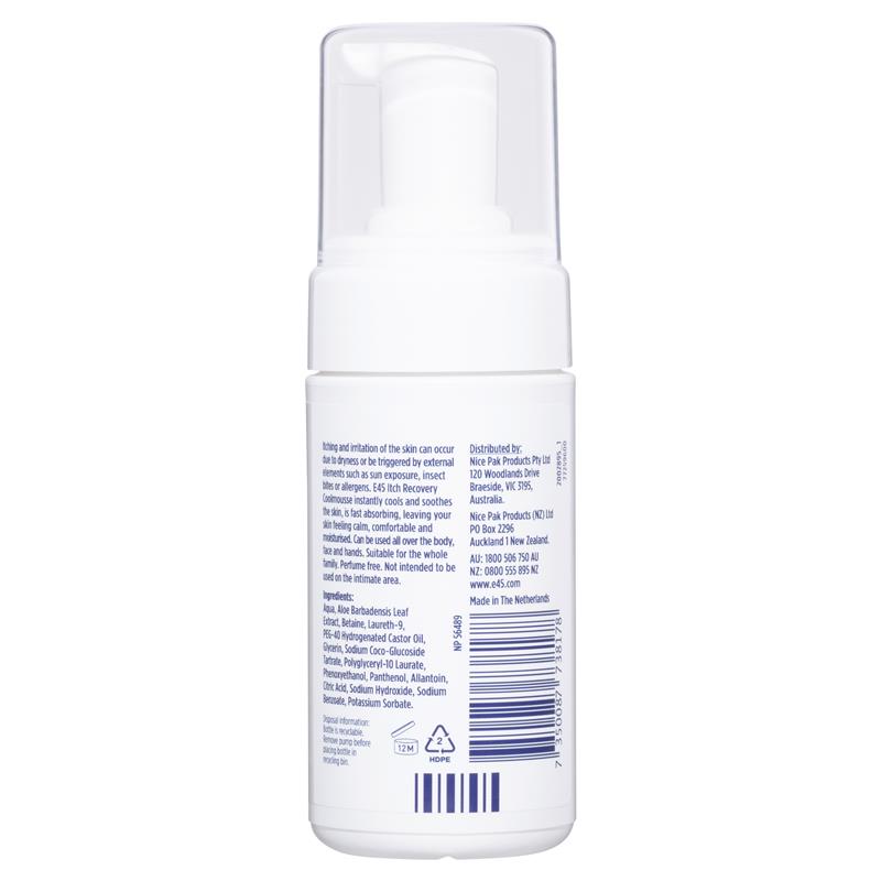 E45 Itch Recovery CoolMousse 100ml