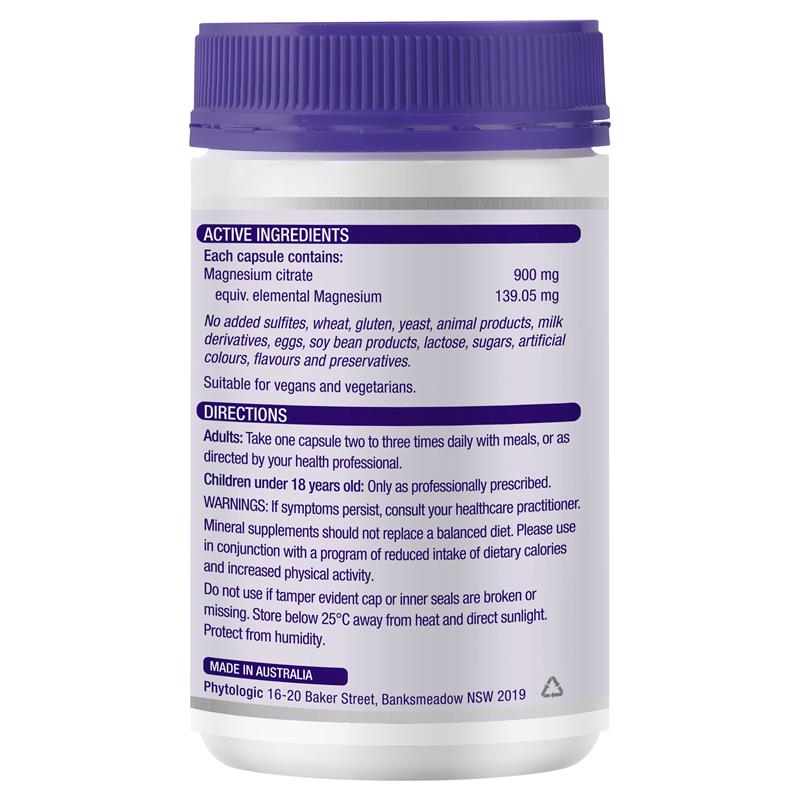 Henry Blooms Tri-Magnesium Citrate 900mg 150 Capsules Bulk Pack