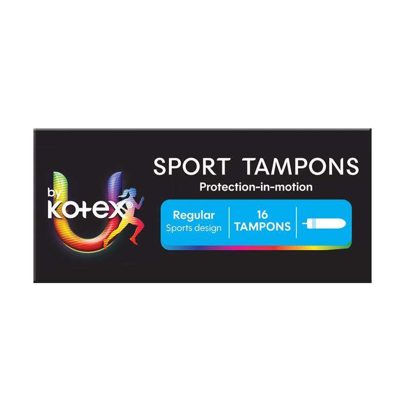 U by Kotex Sport Tampons Regular 16 Pack