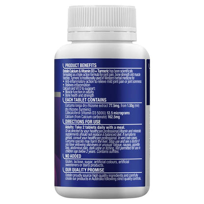 Ostelin Calcium & Vitamin D3 + Turmeric 100 Tablets