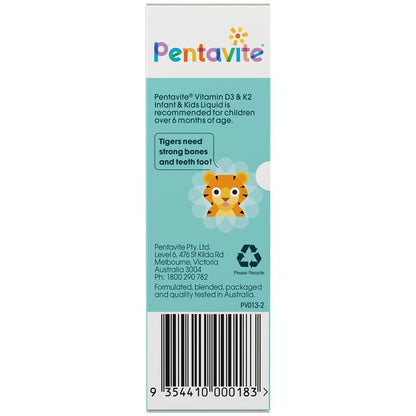 Pentavite Vitamin D3 & K2 Kids Liquid 30ml