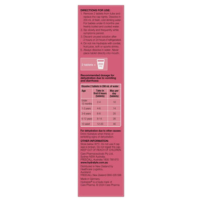 Hydralyte Electrolyte Effervescent Strawberry Kiwi 20 Tablets