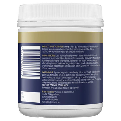 Bioceuticals Ultra Muscleze Night 240g - GimmeNow