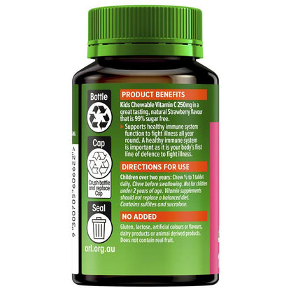 Cenovis Kids Chewable Vitamin C 250mg Strawberry 150 Tablets