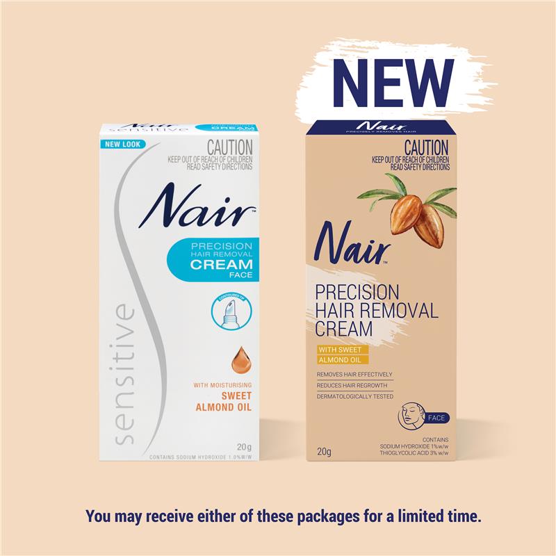 Nair Precision Facial Hair Removal Cream 20g - GimmeNow