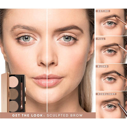 Nude By Nature Natural Definition Brow Palette 01 Blonde