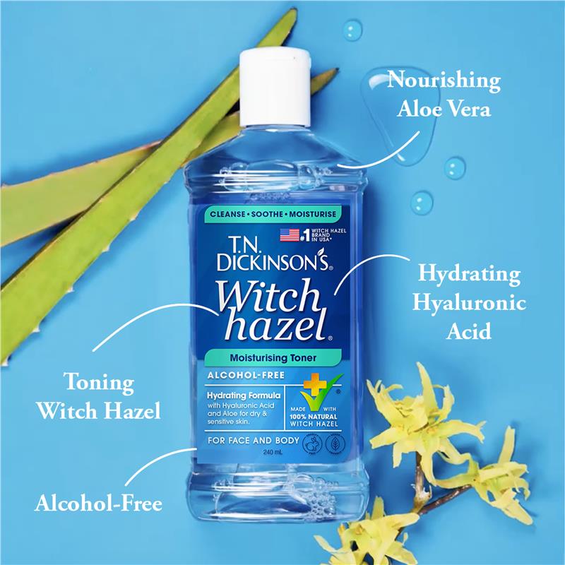 TN Dickinsons Witch Hazel Moisturising Toner 240ml