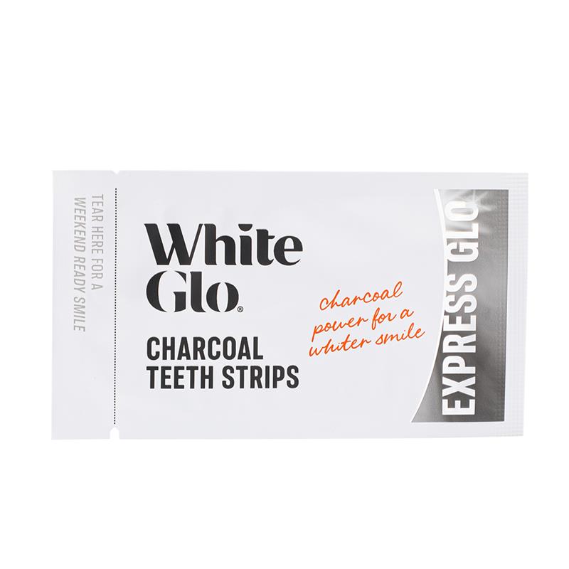 White Glo Charcoal Teeth Strips Express Glo