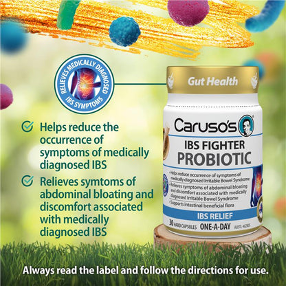 Carusos Probiotic - IBS Fighter 30 Capsules