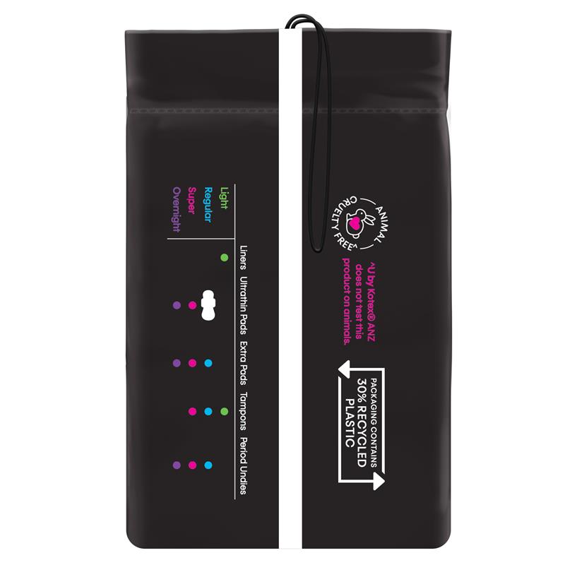U by Kotex Ultrathin Pads Super with Wings 12 Pack